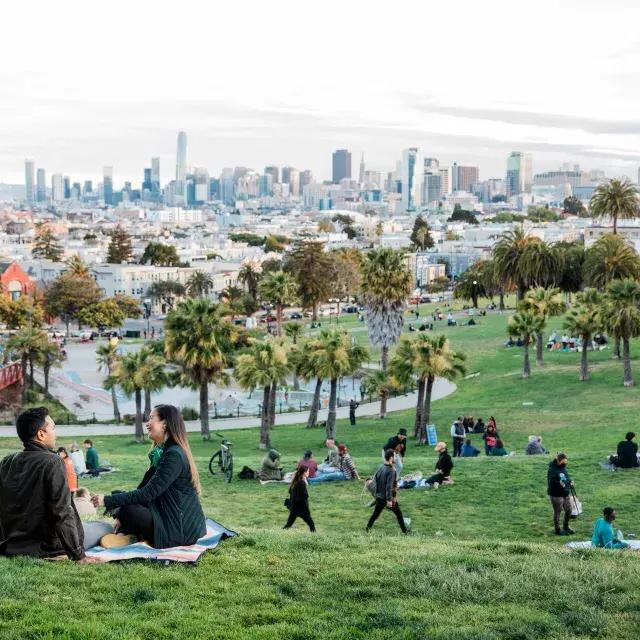 Picnic at Dolores Park in the 任务的区