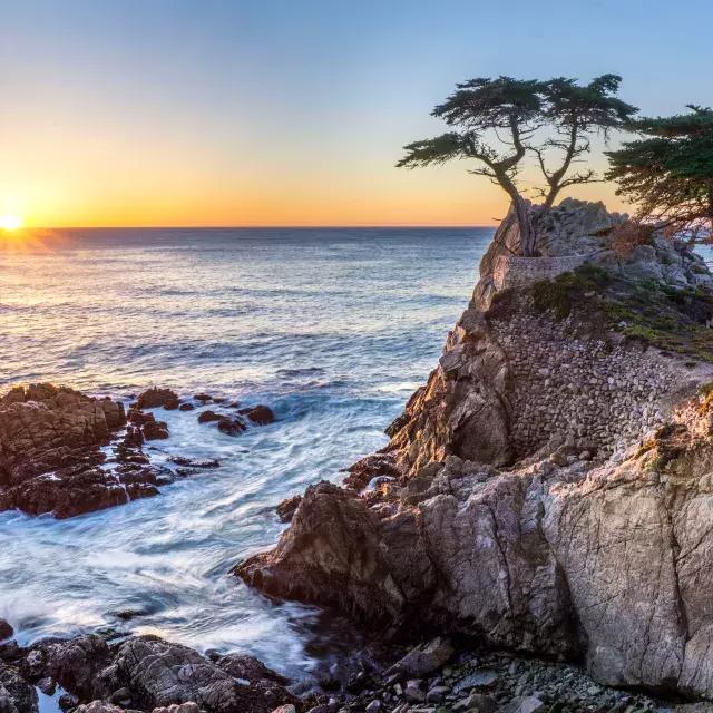 蒙特雷县的海岸.